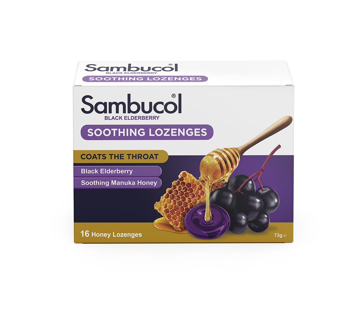Sambucol Honey Throat Lozenges 16s