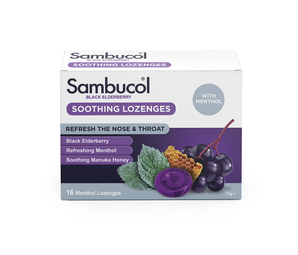 Black Elderberry Nose & Throat Soothing Lozenges | Sambucol New Zealand